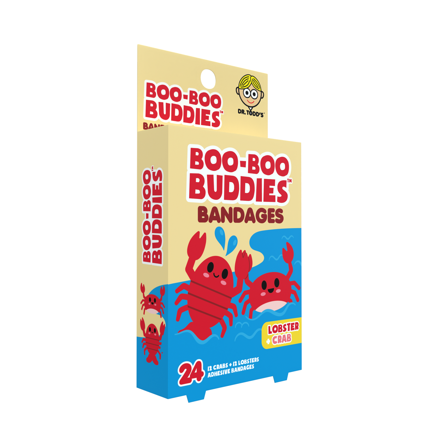 Kids Bandages – Lobster + Crab (24 Count, Latex-Free)