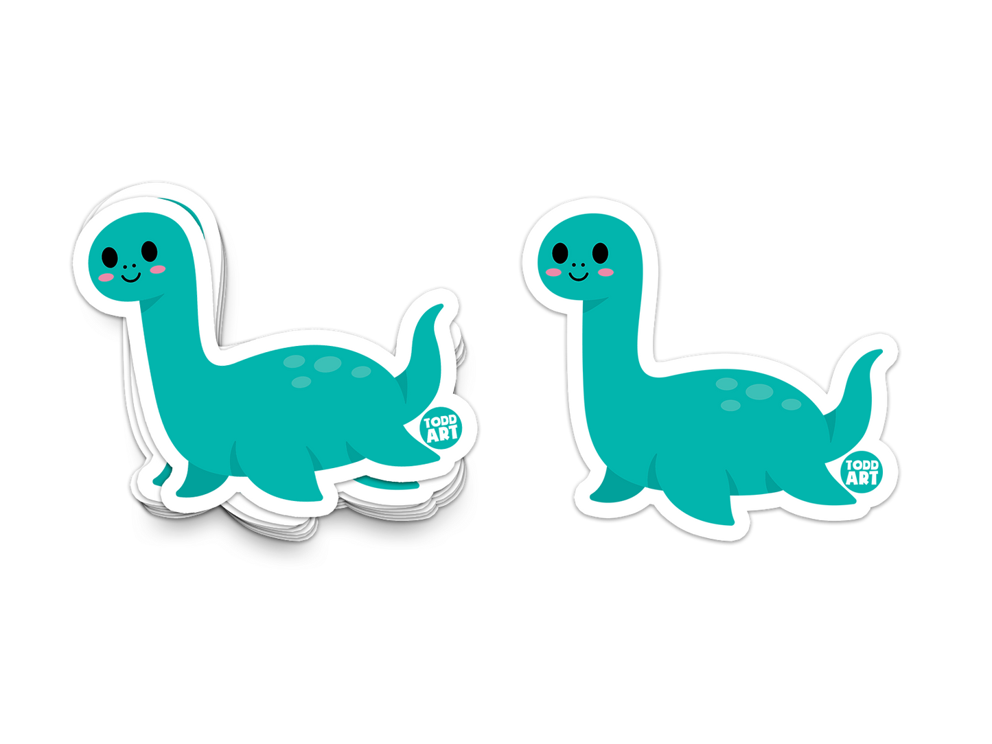 Loch Ness Monster - 3" Art Sticker