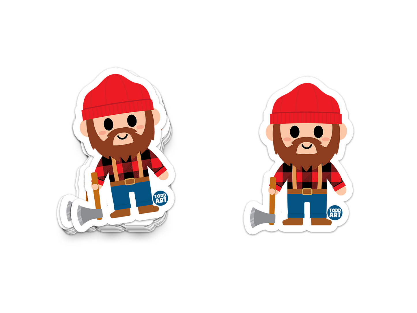 Lumberjack - 3" Art Sticker