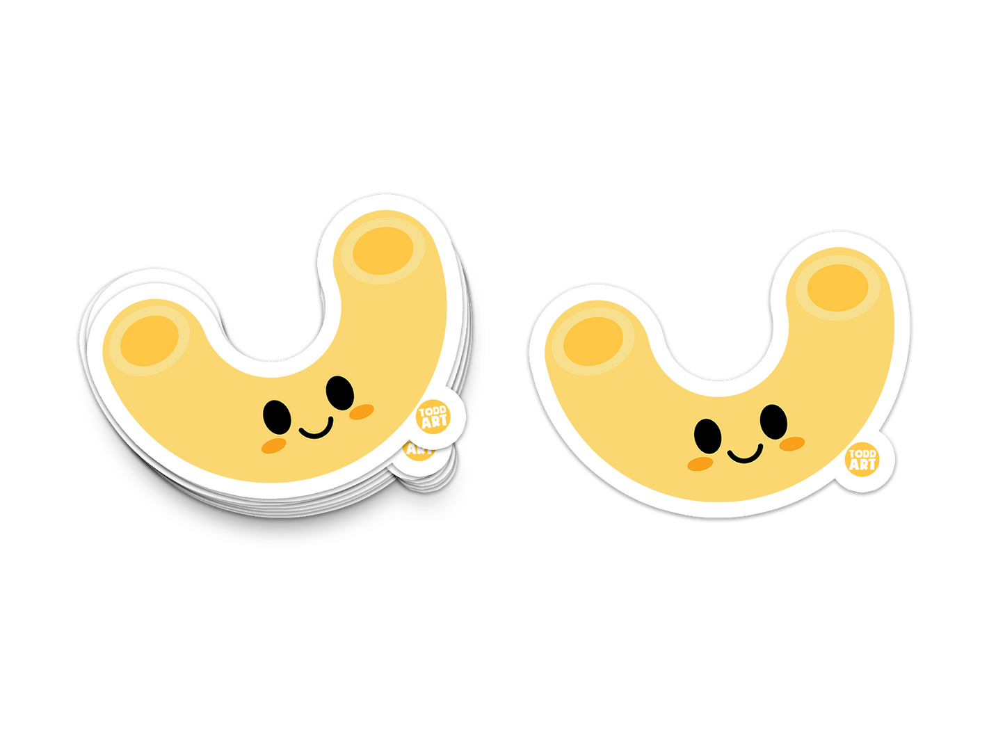 Macaroni - 3" Art Sticker