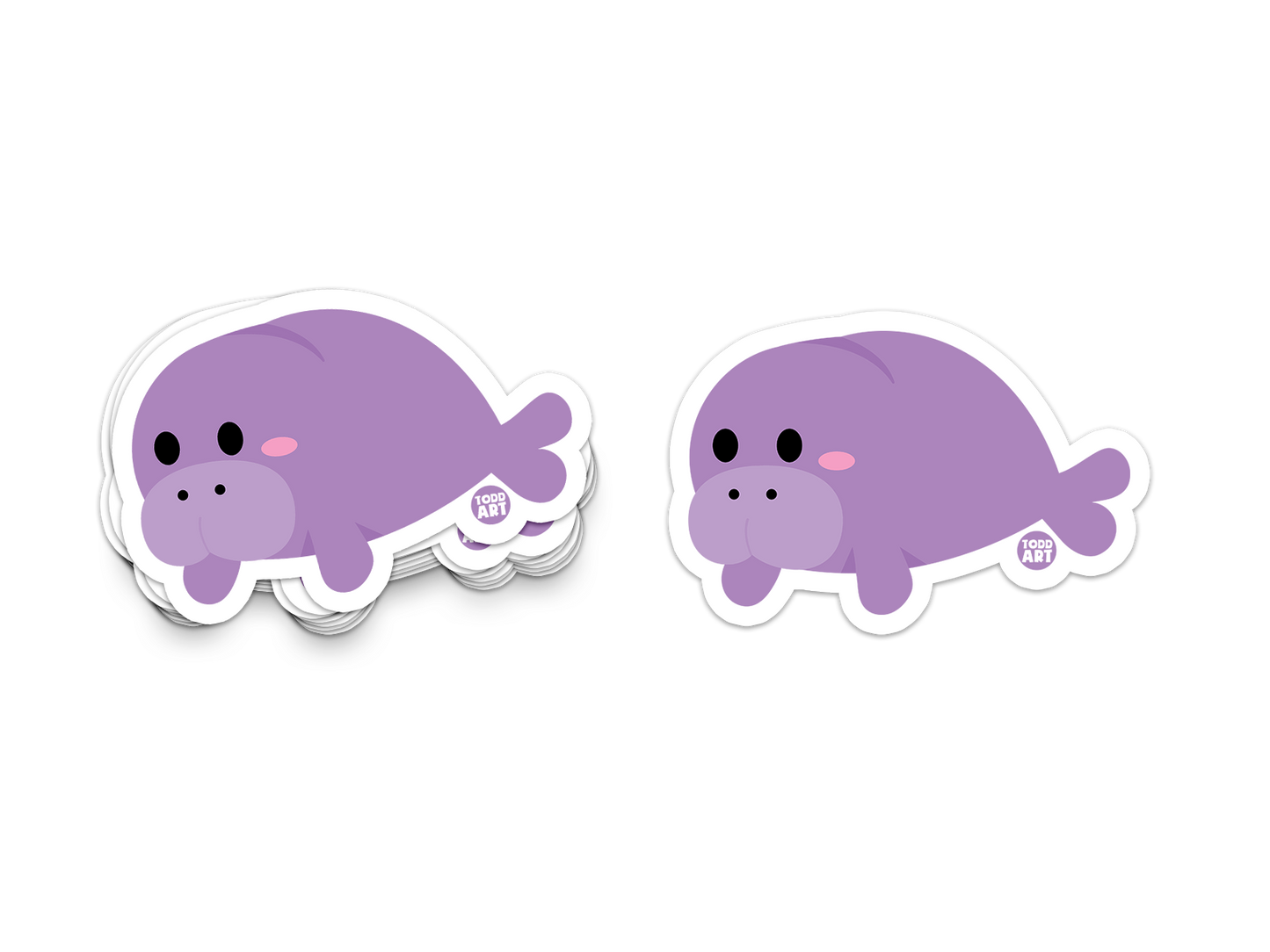 Manatee - 3" Art Sticker
