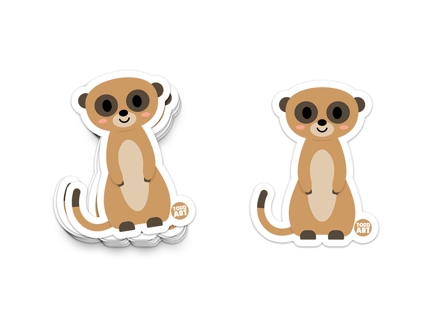 Meerkat - 3" Art Sticker