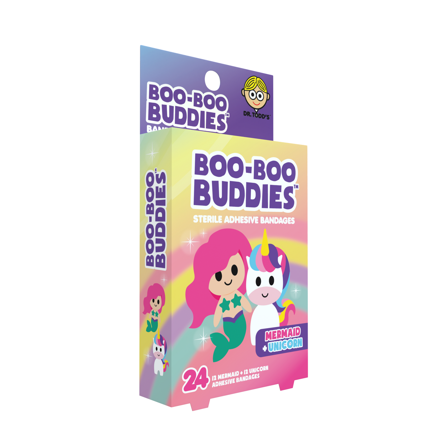 Kids Bandages – Mermaid + Unicorn (24 Count, Latex-Free)
