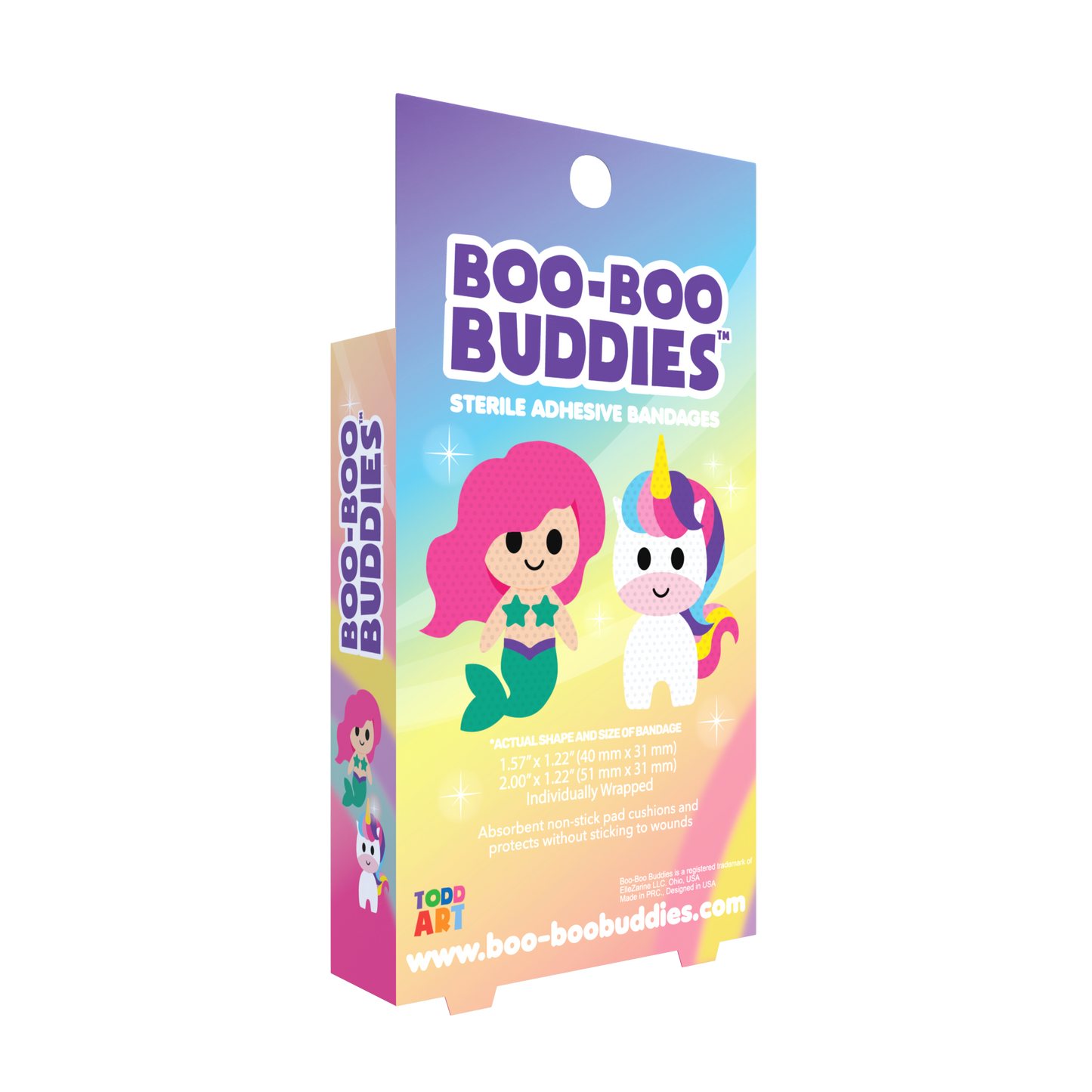Kids Bandages – Mermaid + Unicorn (24 Count, Latex-Free)