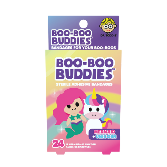 Kids Bandages – Mermaid + Unicorn (24 Count, Latex-Free)