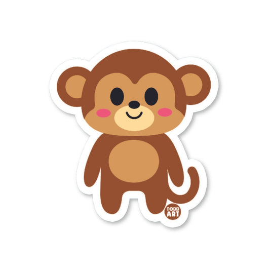 Monkey - 3" Art Sticker