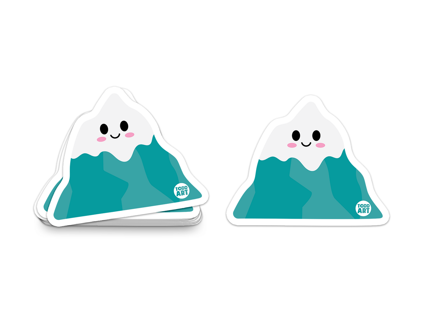 Mountain - 3" Art Sticker