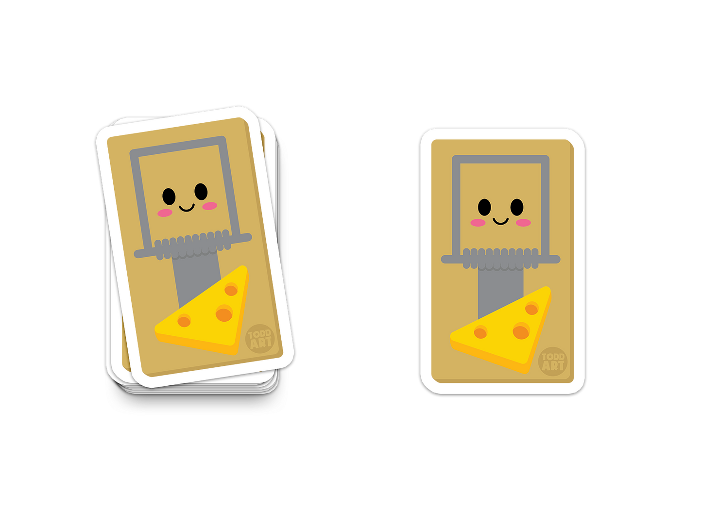Mouse Trap - 3" Art Sticker