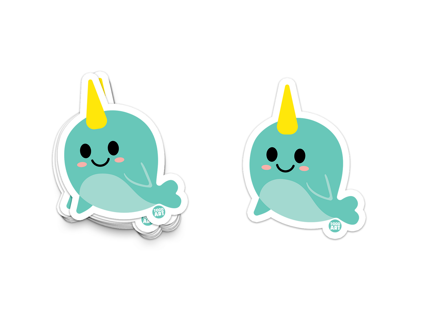 Narwhal - 3" Art Sticker