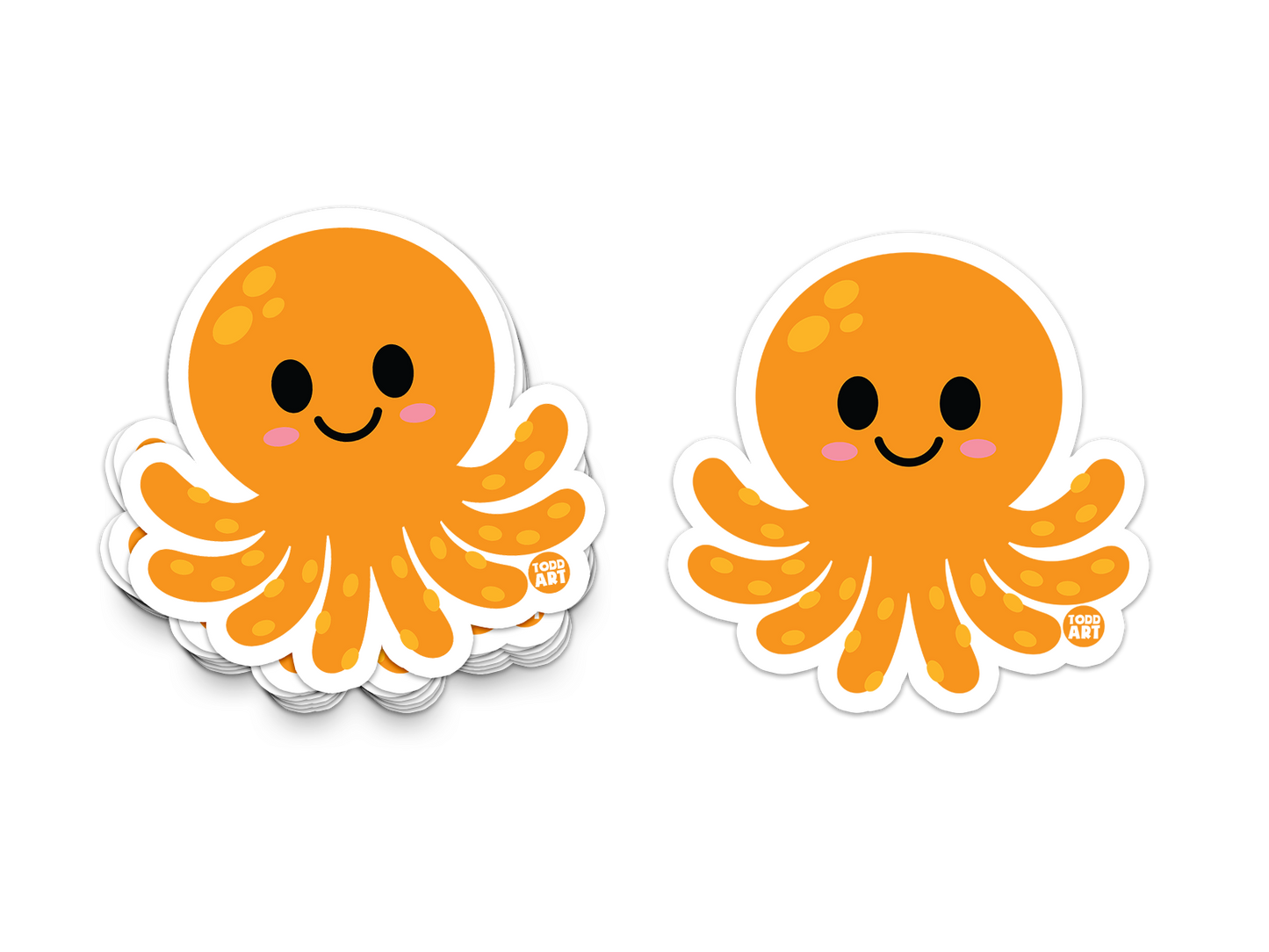 Octopus - 3" Art Sticker
