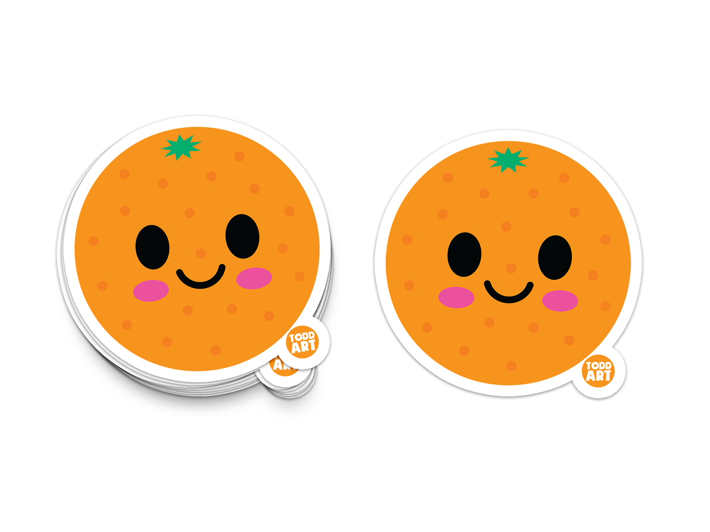 Orange - 3" Art Sticker