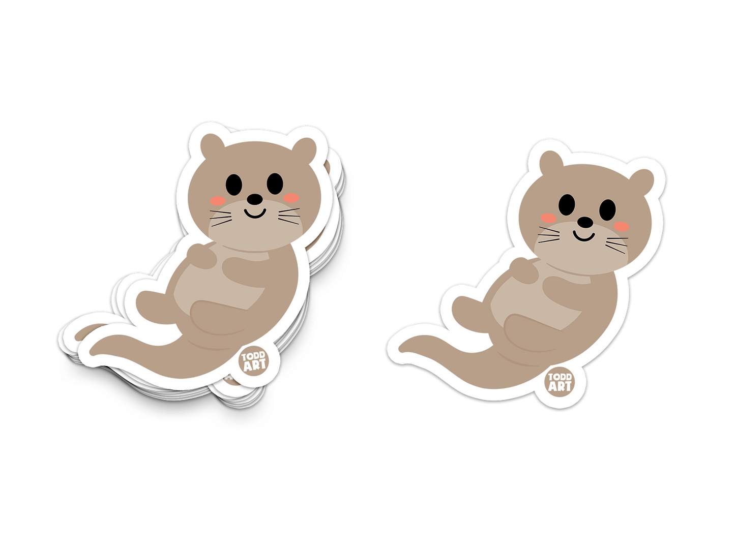 Otter Sticker - 3" Art Sticker