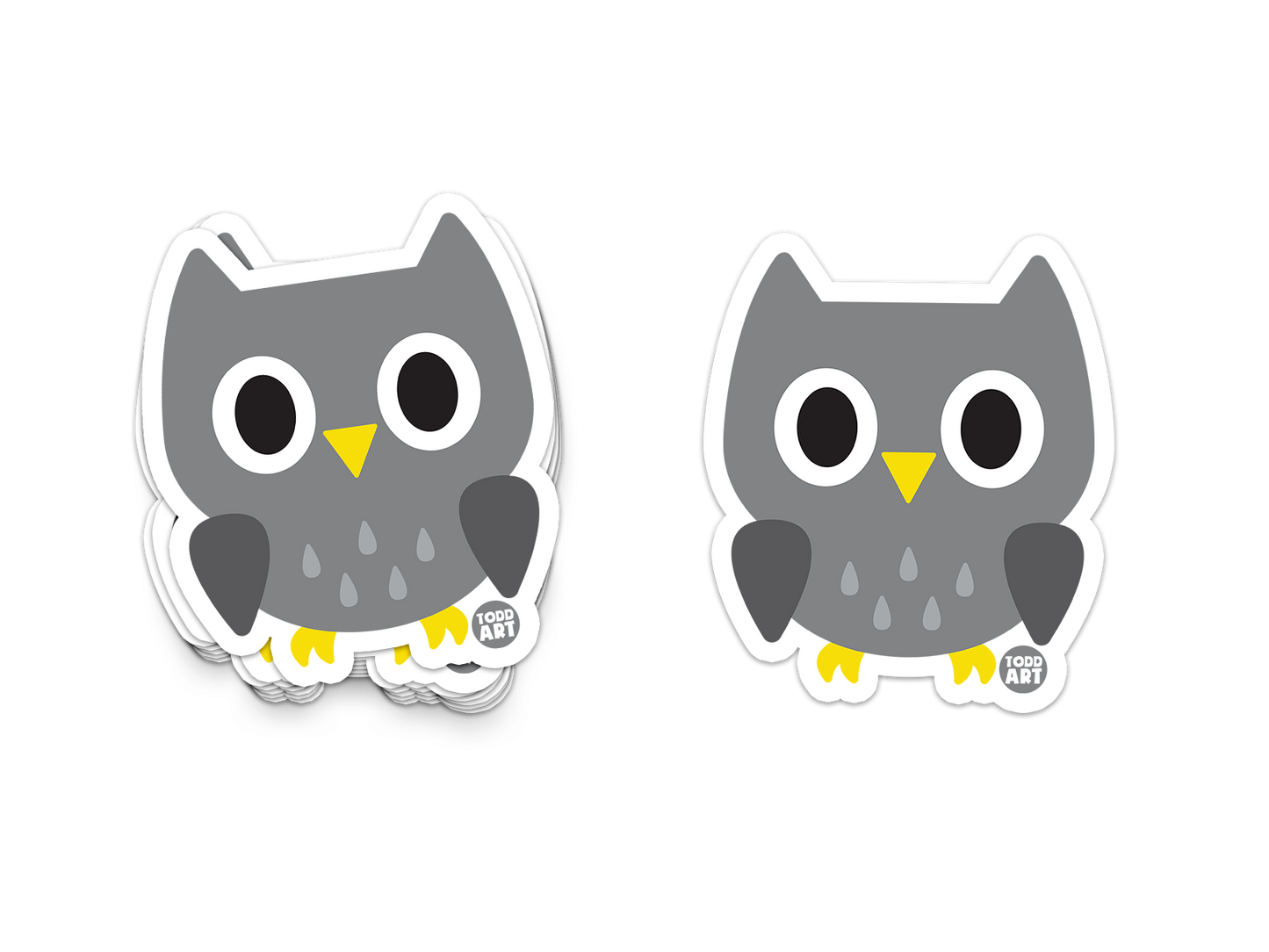 Owl - 3" Art Sticker