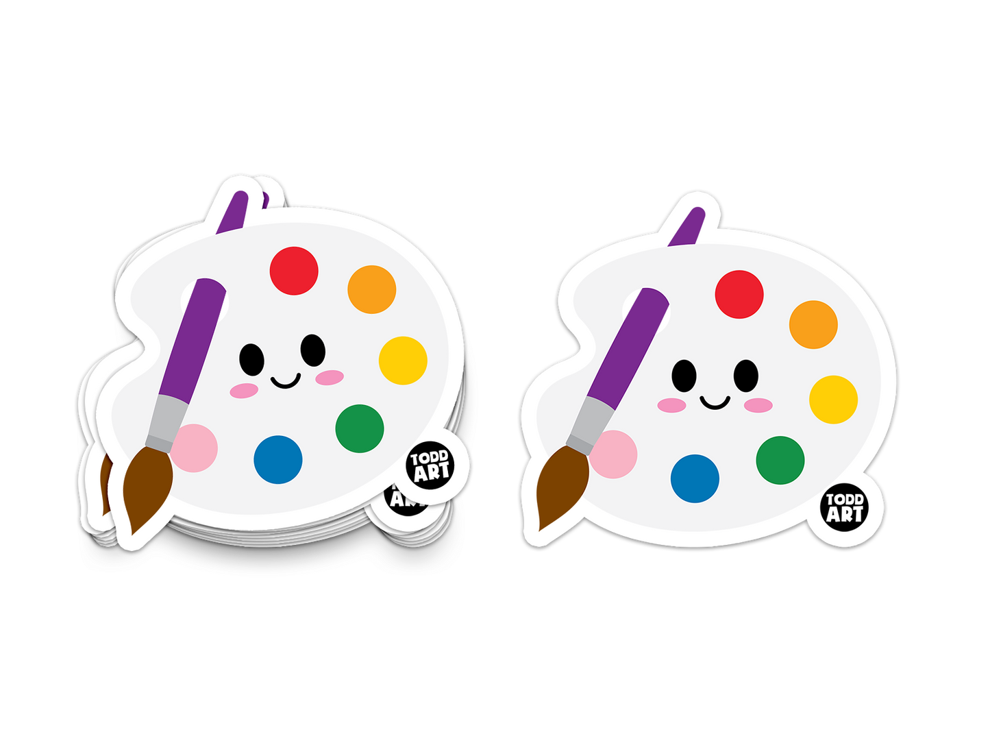 Paint Palette - 3" Art Sticker