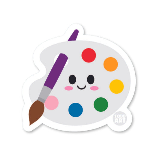 Paint Palette - 3" Art Sticker