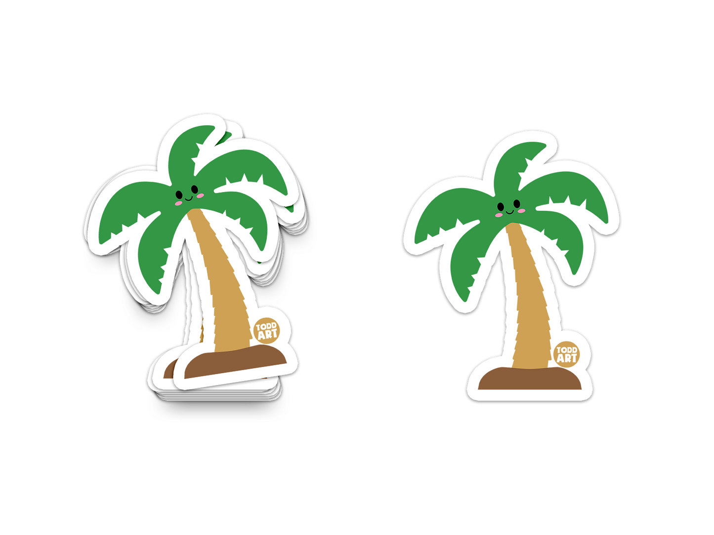 Palm Tree - 3" Art Sticker