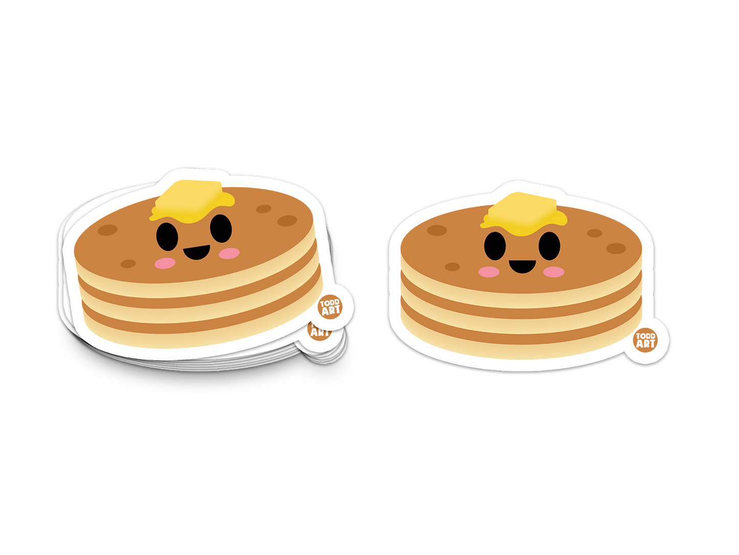 Pancakes - 3" Art Sticker