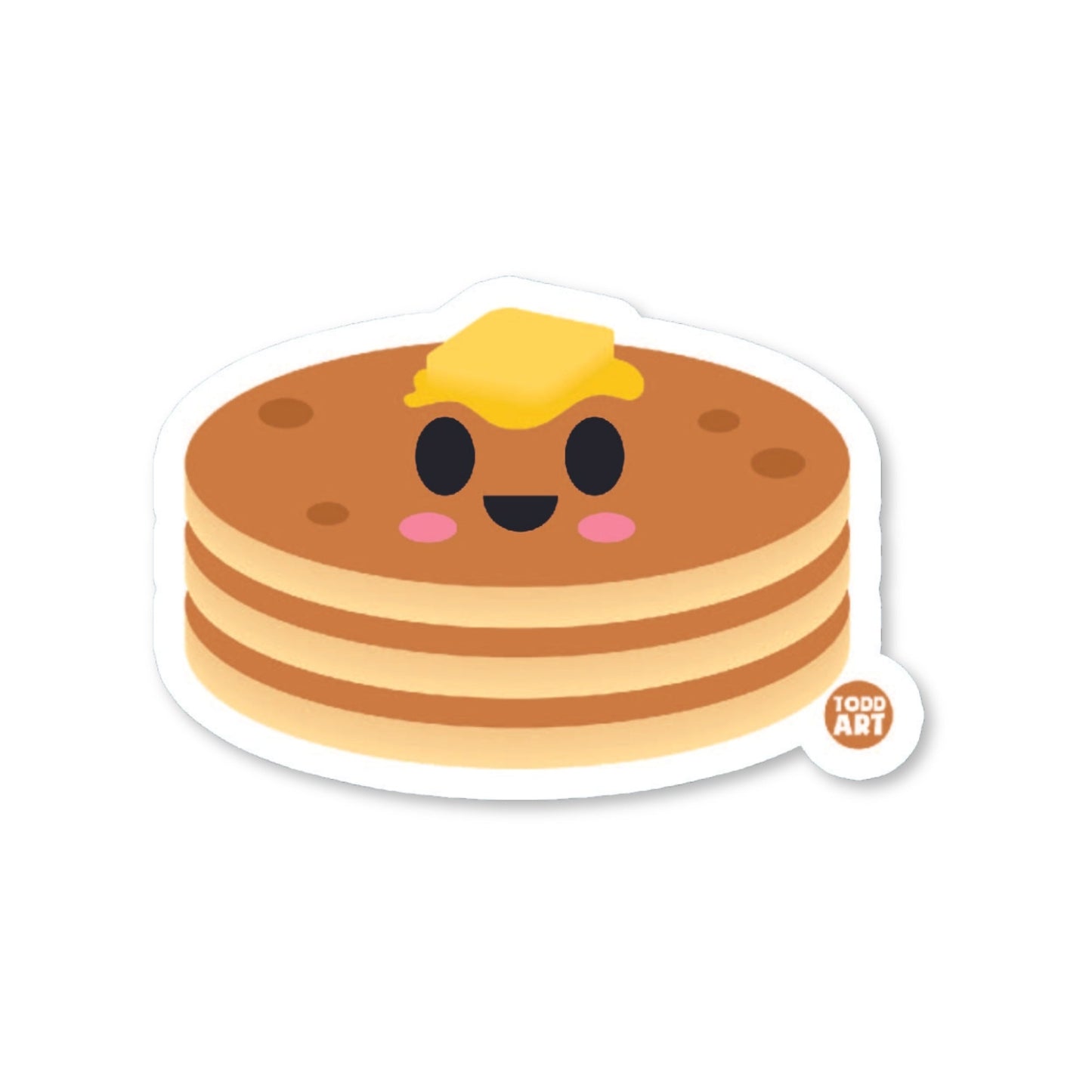 Pancakes - 3" Art Sticker