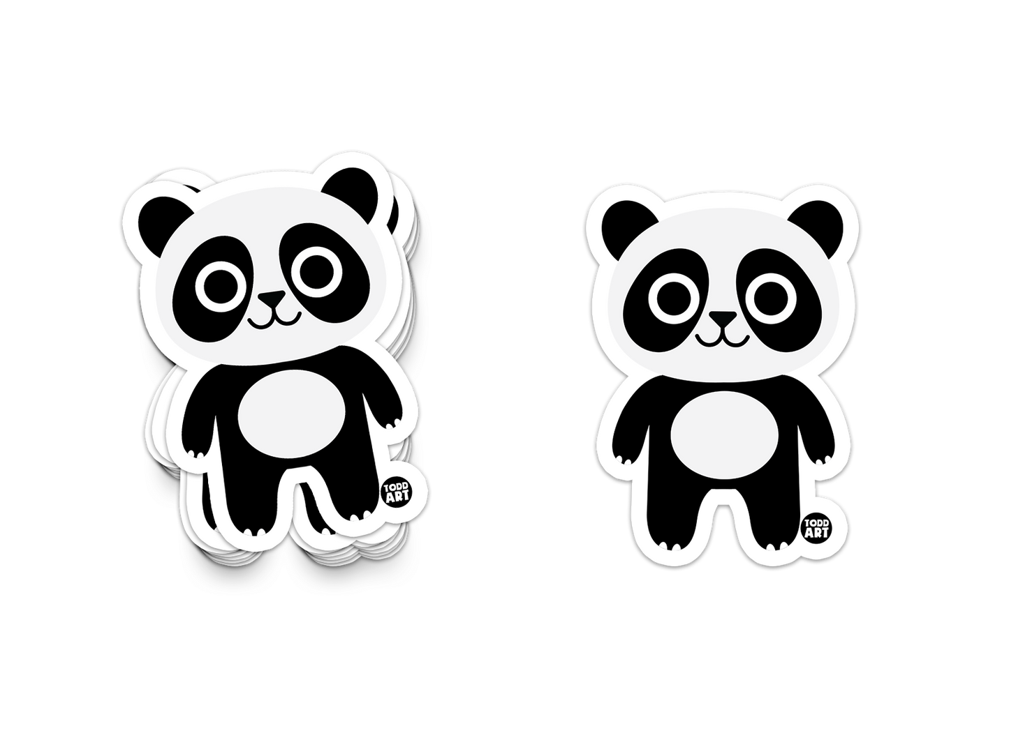 Panda Bear - 3" Art Sticker