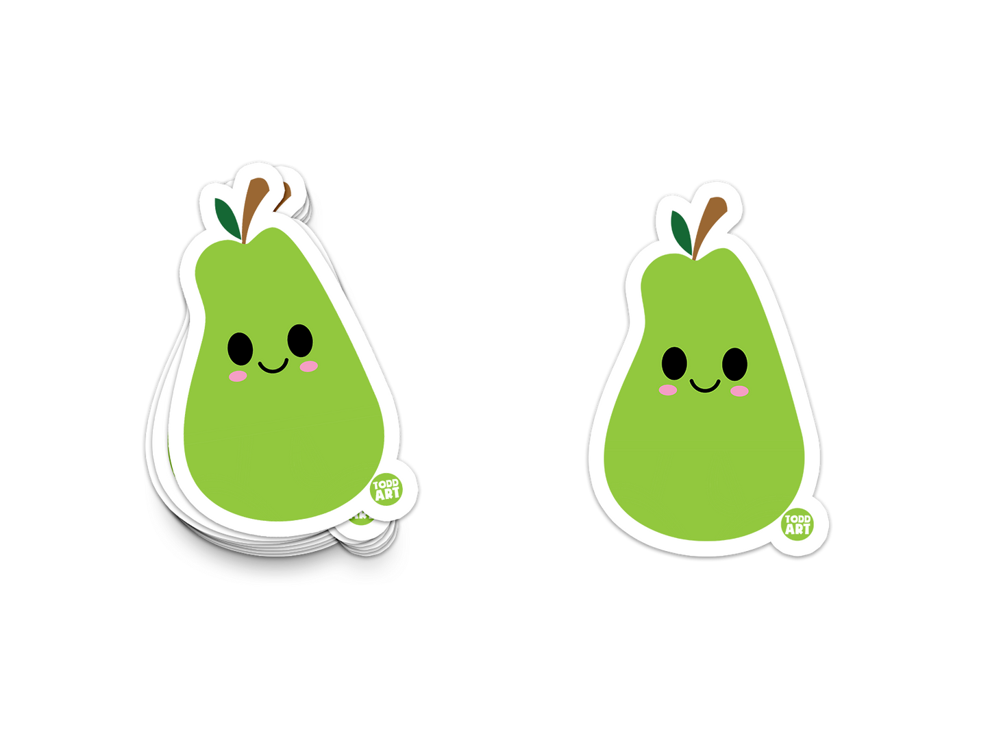 Pear - 3" Art Sticker