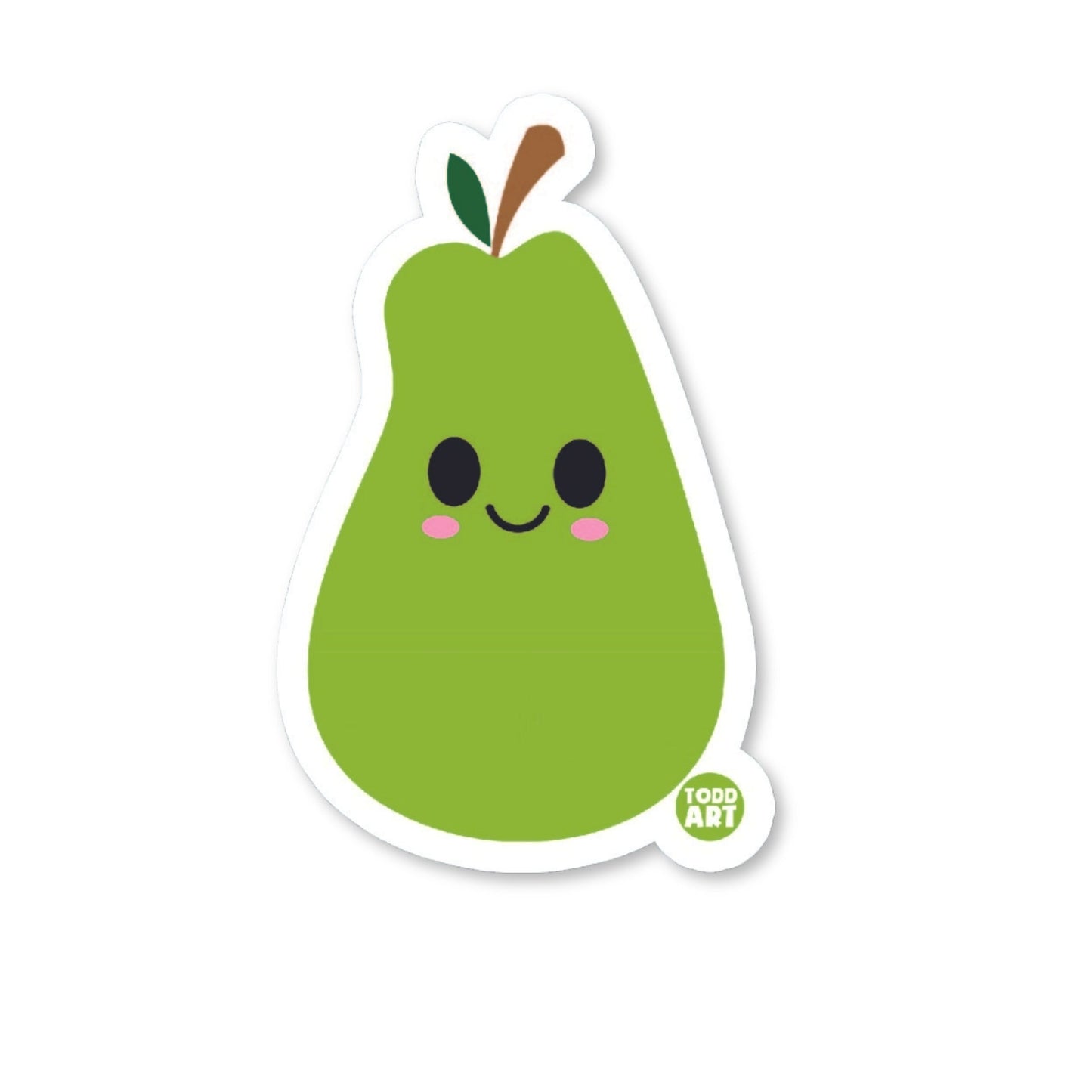 Pear - 3" Art Sticker