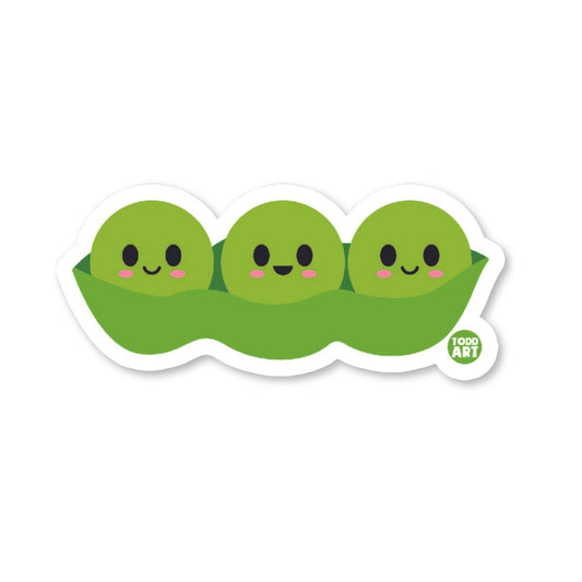 Pea Pod - 3" Art Sticker