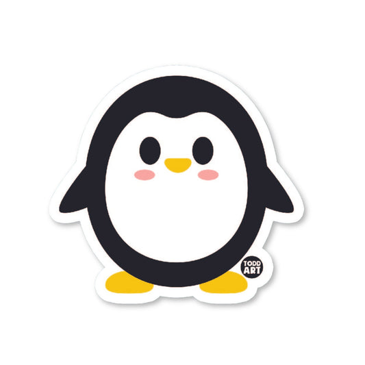 Penguin - 3" Art Sticker