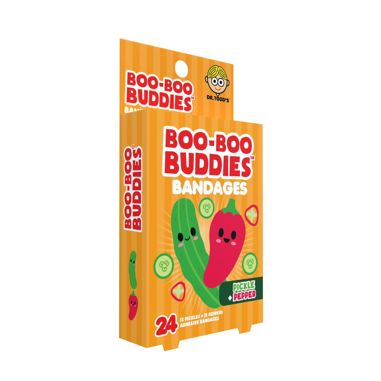 Kids Bandages – Pickle + Pepper (24 Count, Latex-Free)