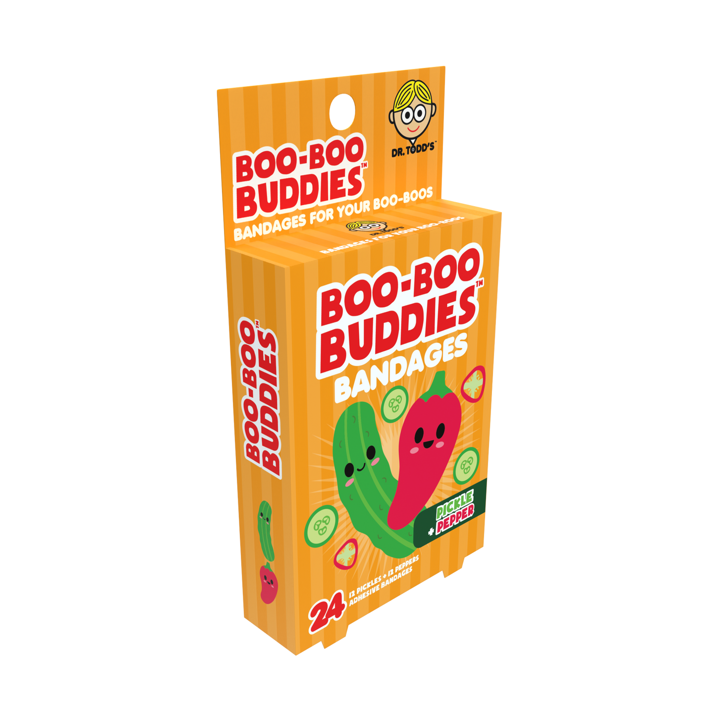 Kids Bandages – Pickle + Pepper (24 Count, Latex-Free)