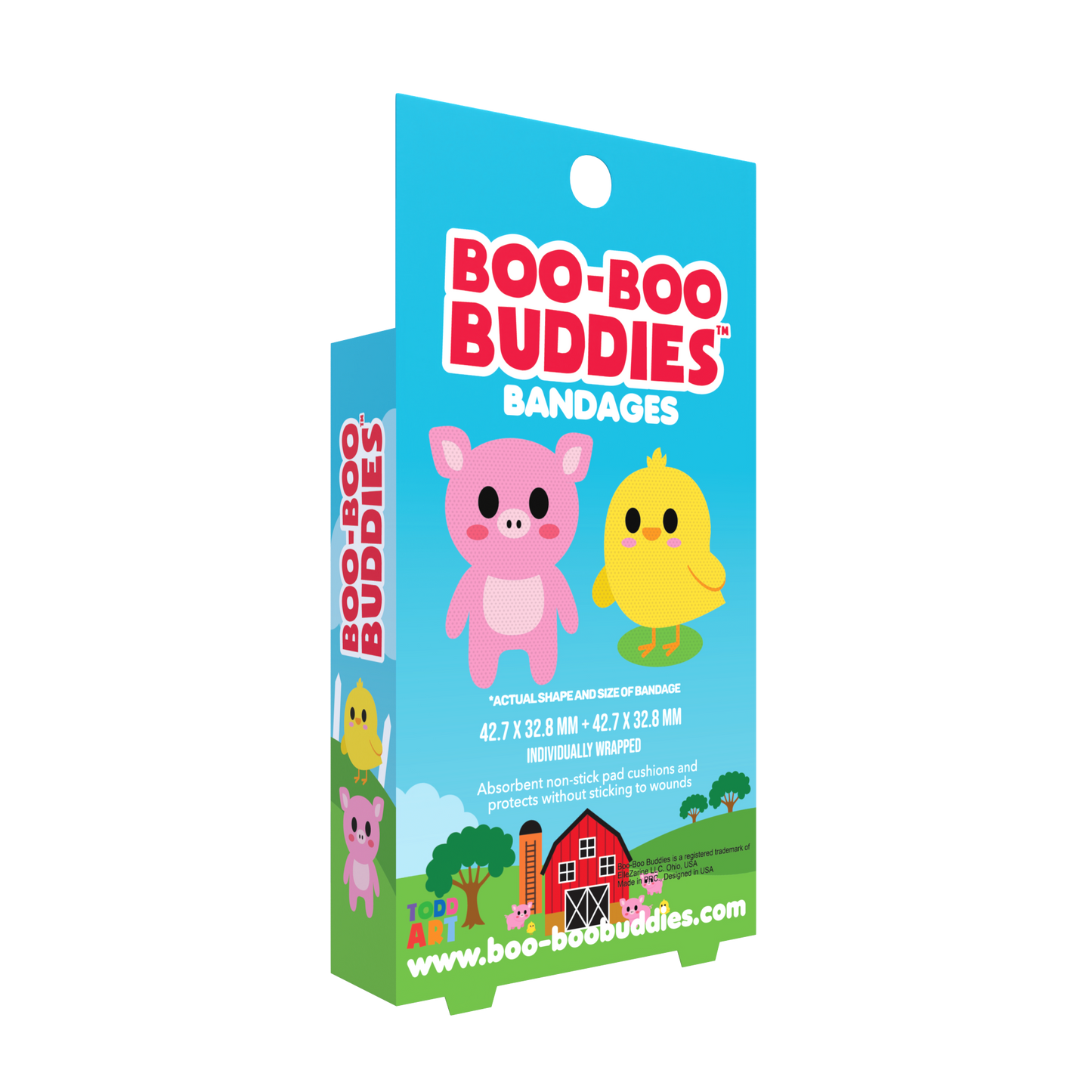 Kids Bandages – Pig + Chick (24 Count, Latex-Free)