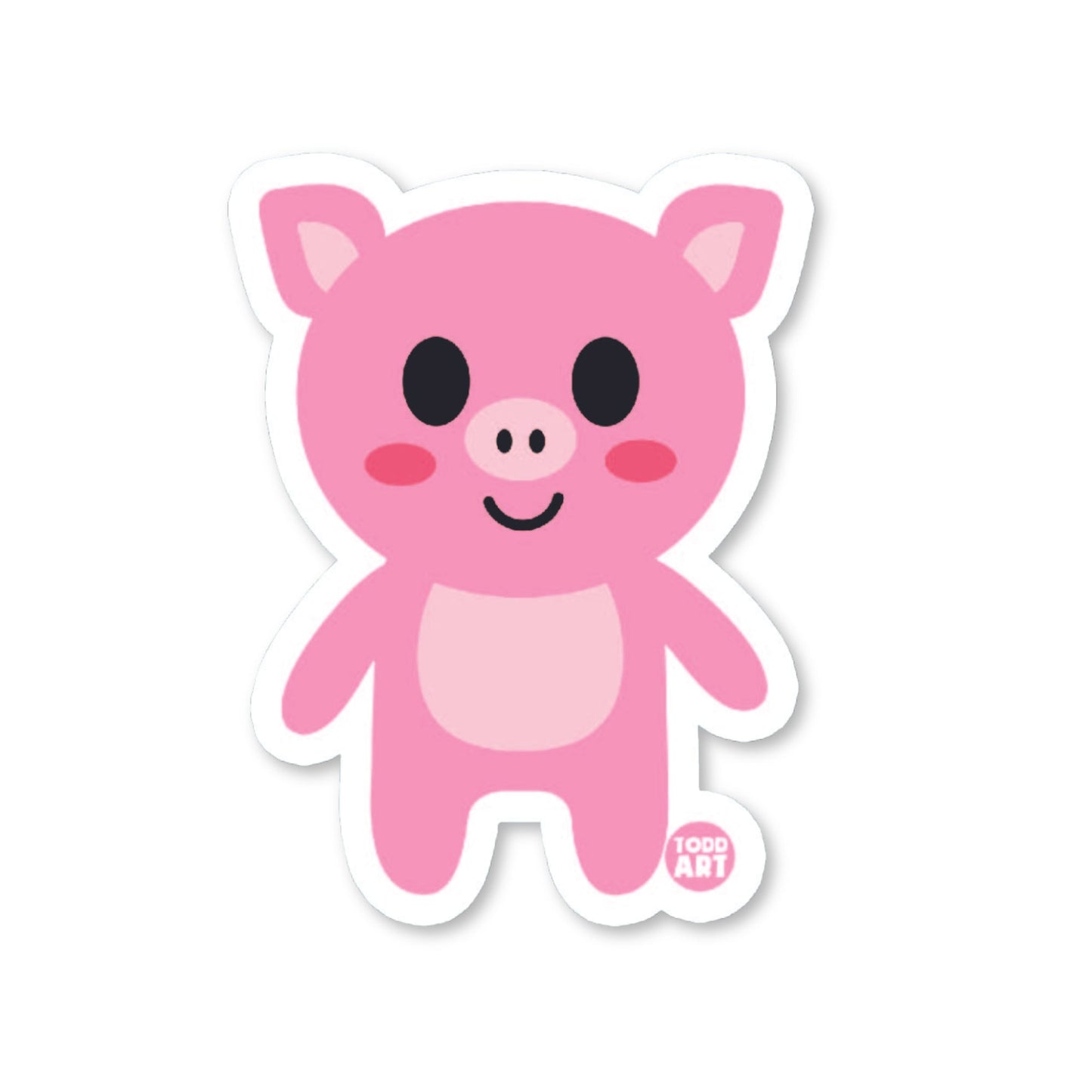 Pig - 3" Art Sticker