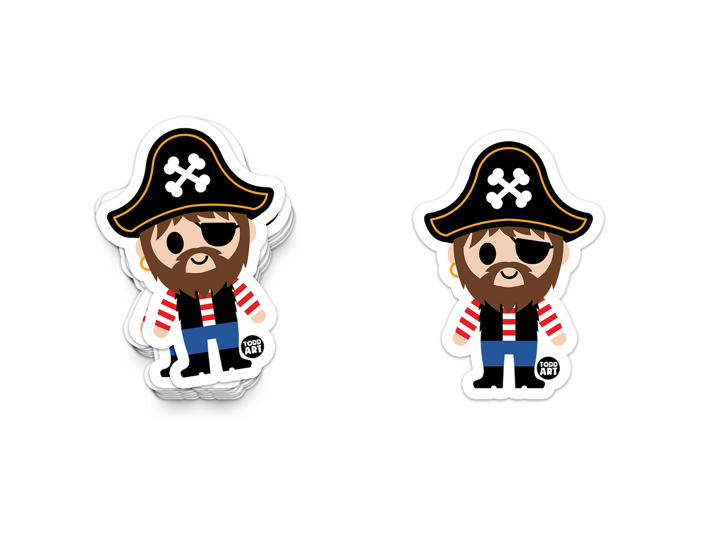 Pirate - 3" Art Sticker