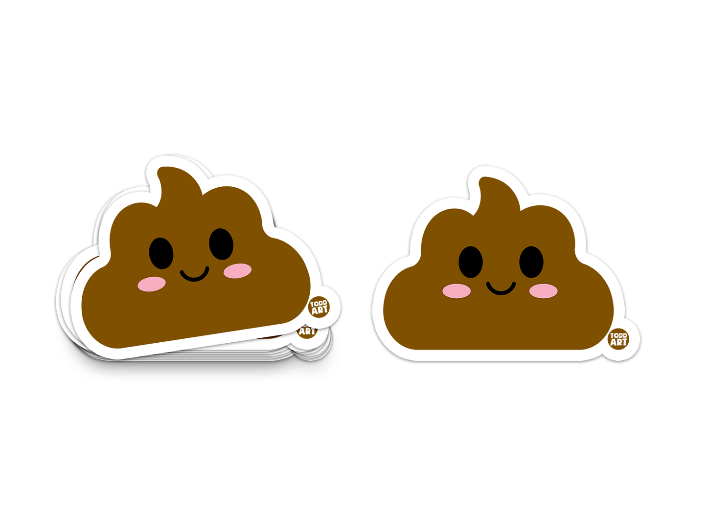 Poop - 3" Art Sticker