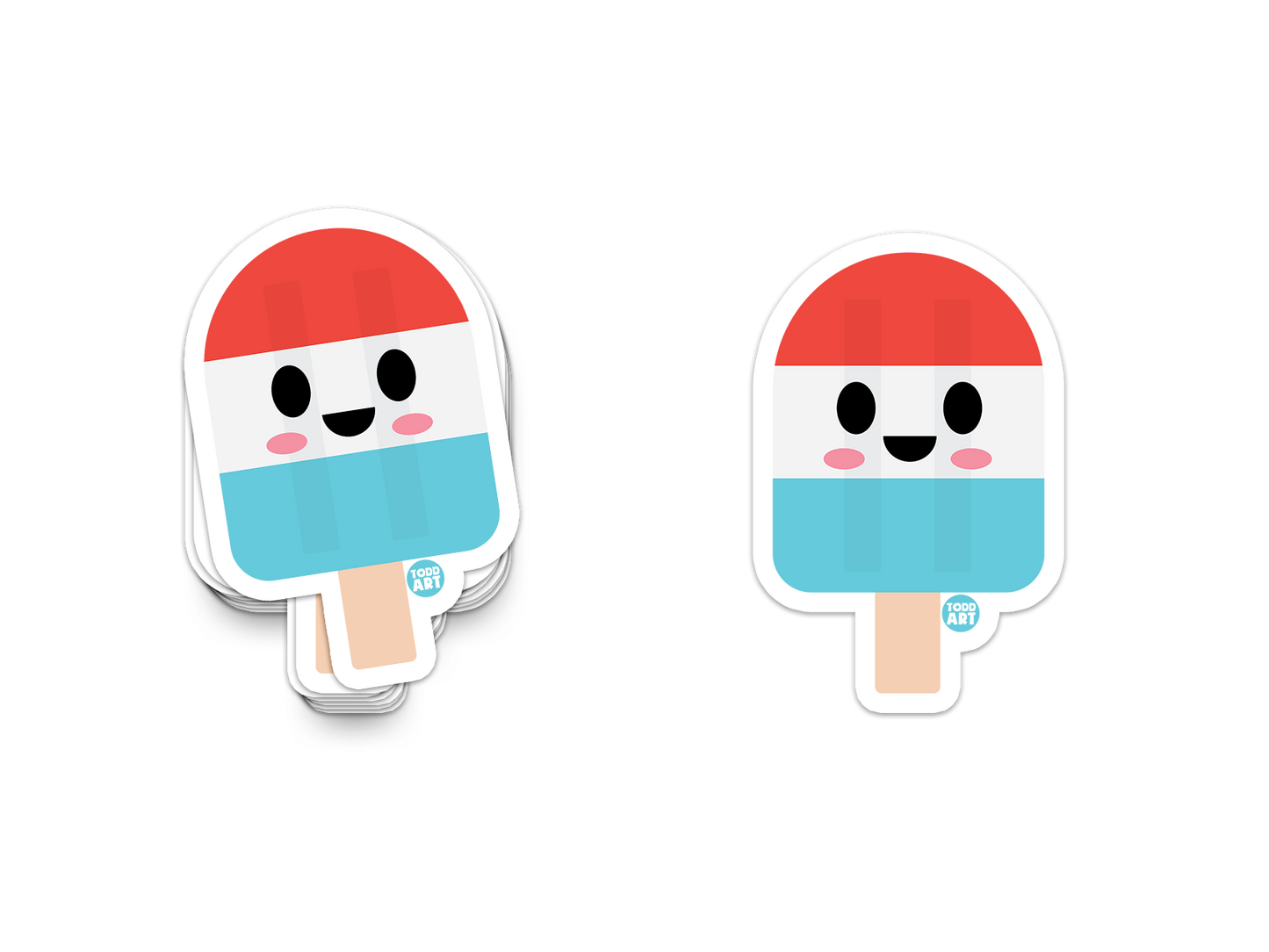 Popsicle - 3" Art Sticker