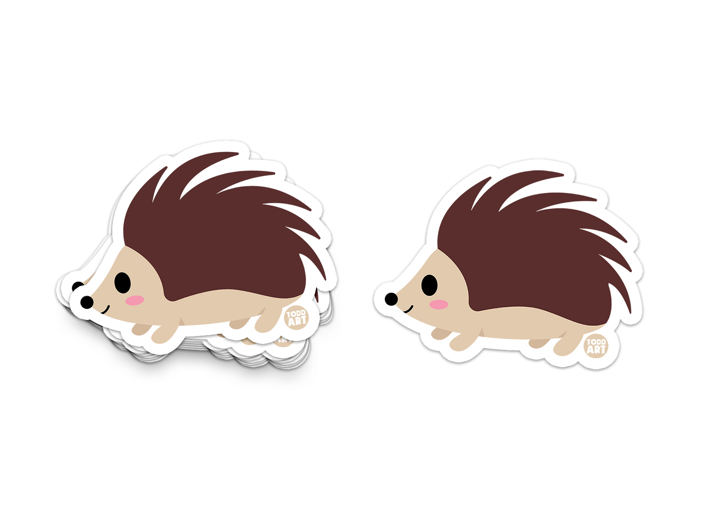 Porcupine - 3" Art Sticker