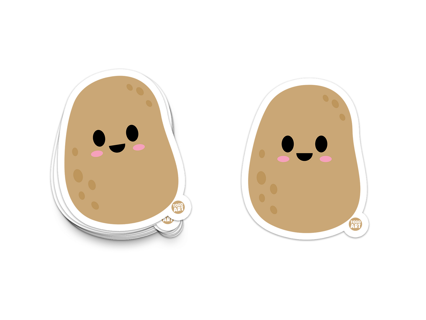 Potato - 3" Art Sticker