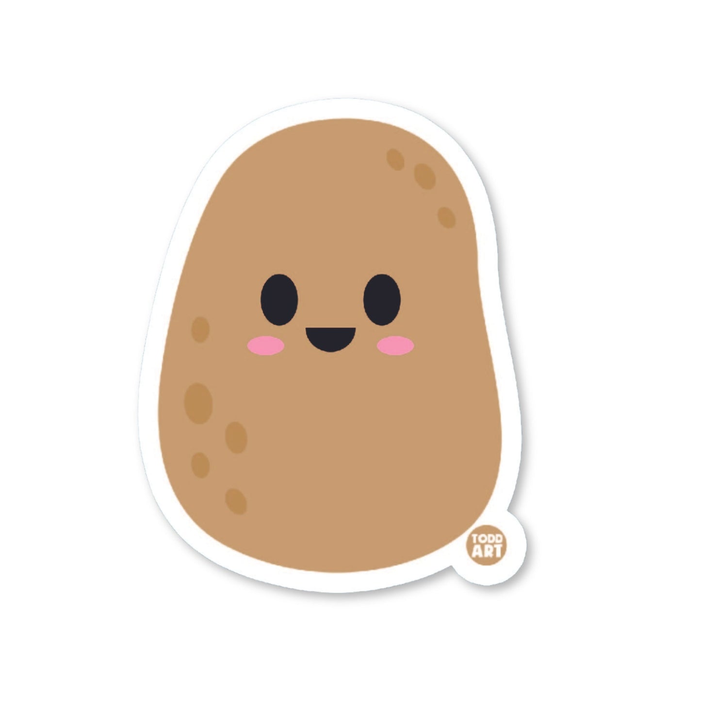 Potato - 3" Art Sticker