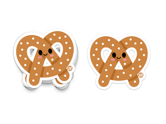 Pretzel - 3" Art Sticker