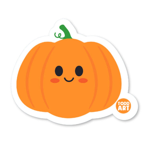 Pumpkin - 3" Art Sticker