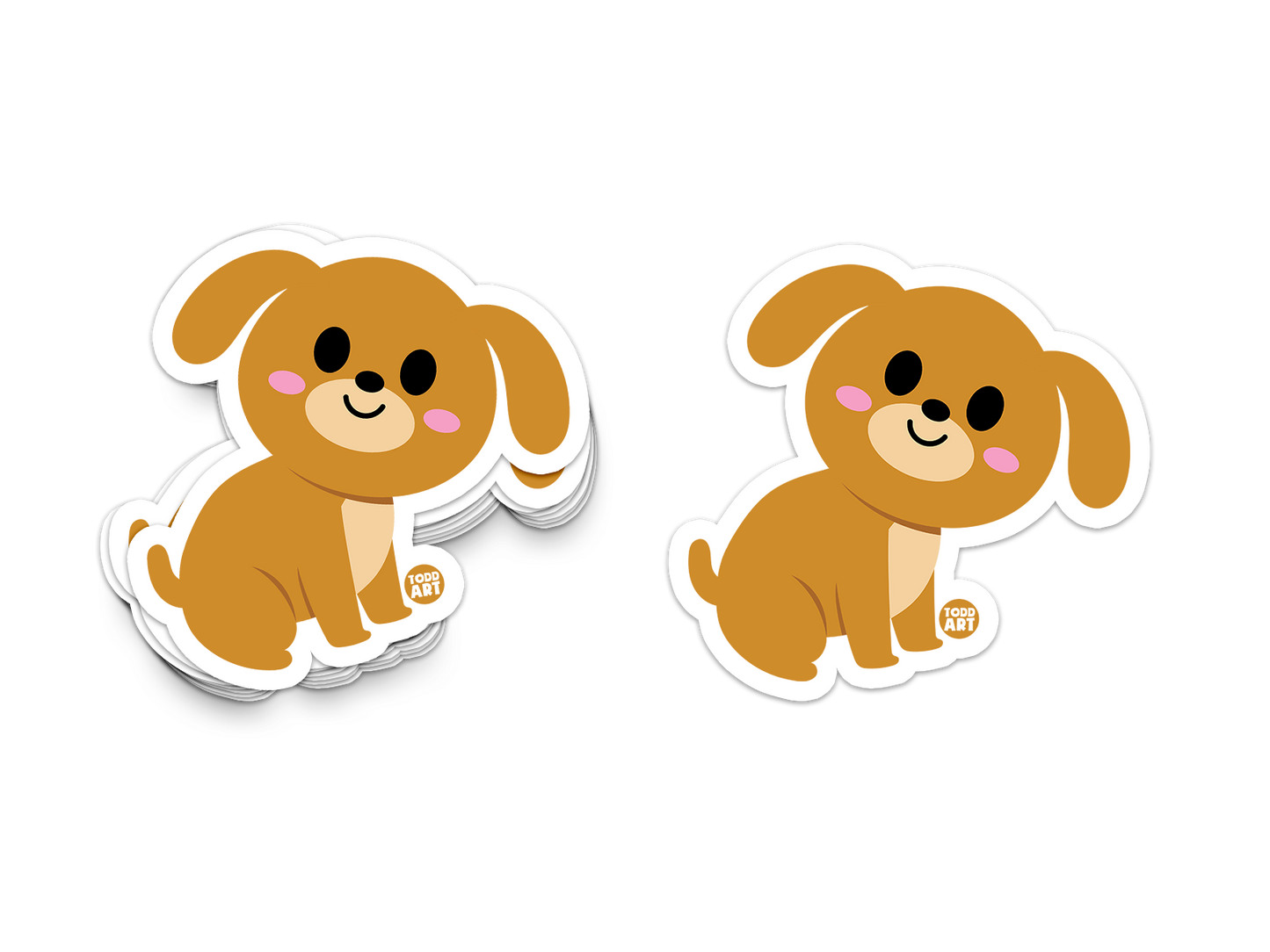 Dog - 3" Art Sticker