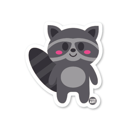 Raccoon - 3" Art Sticker