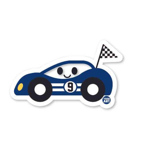 Race Car - 3" Art Sticker