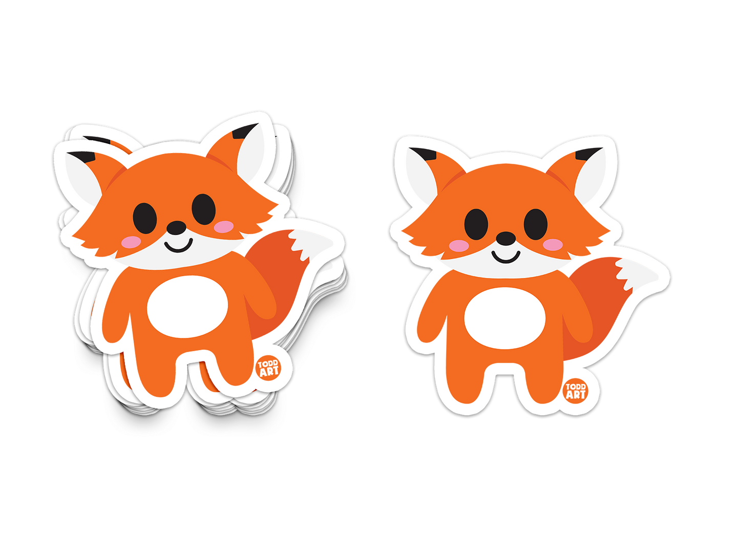 Fox - 3" Art Sticker