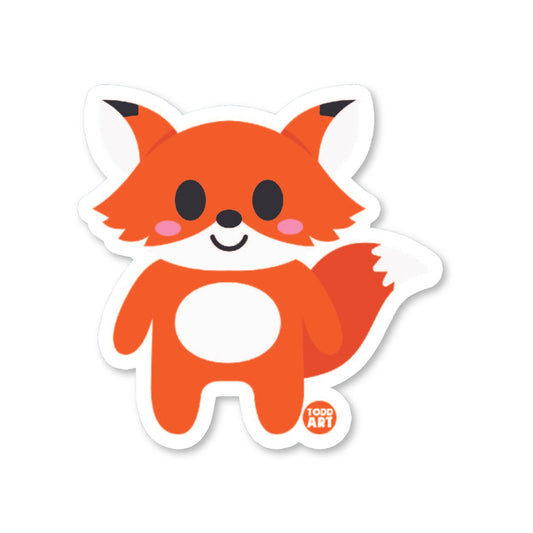 Fox - 3" Art Sticker