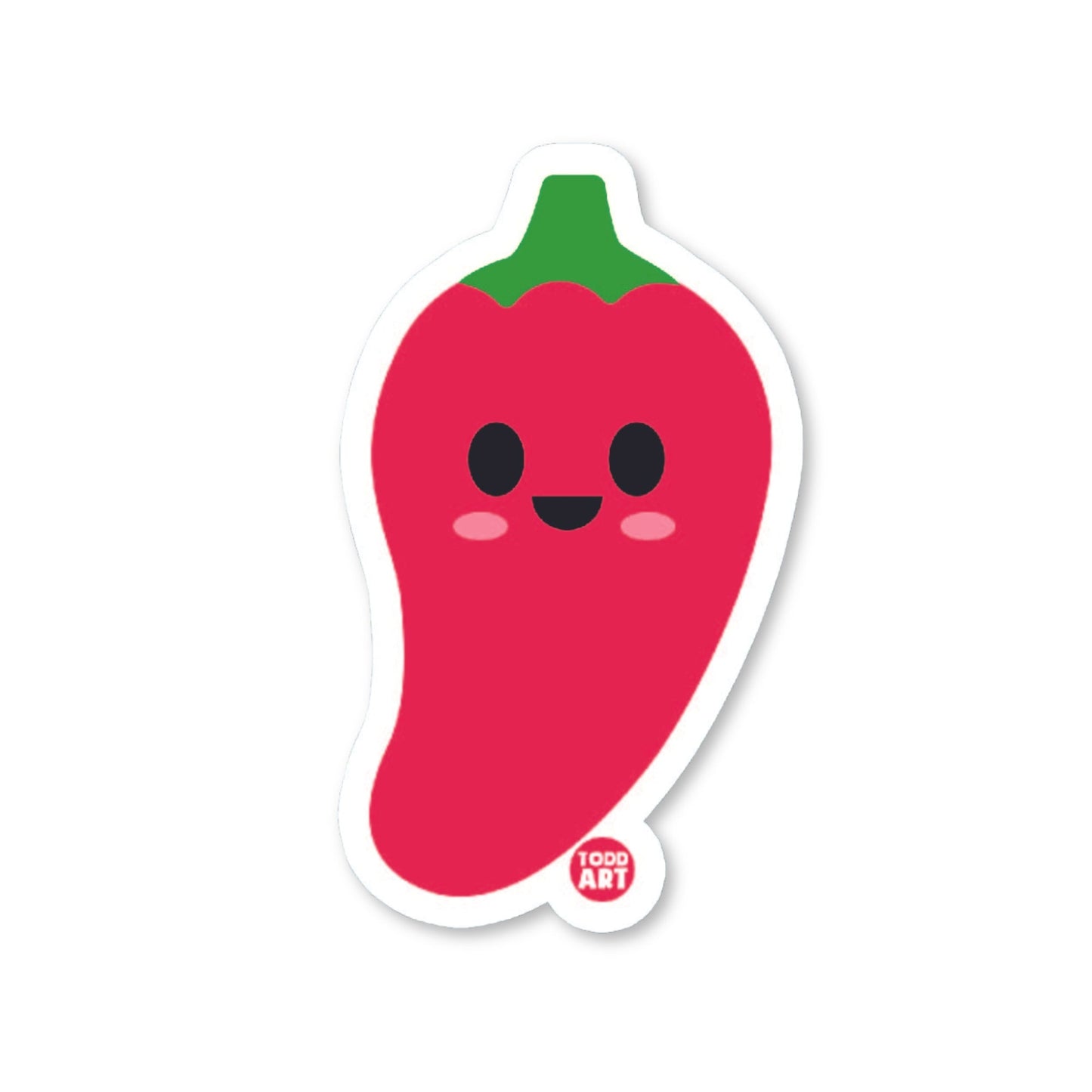 Red Pepper - 3" Art Sticker