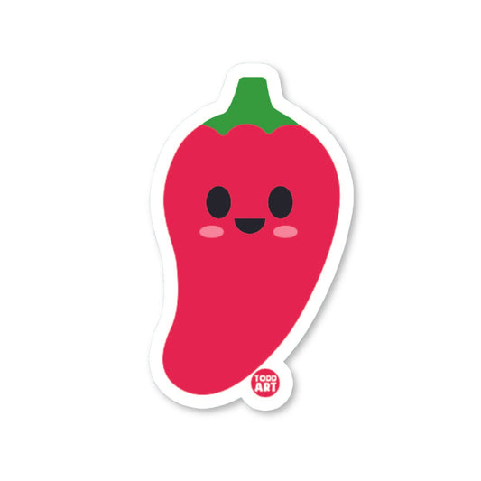 Red Pepper - 3" Art Sticker