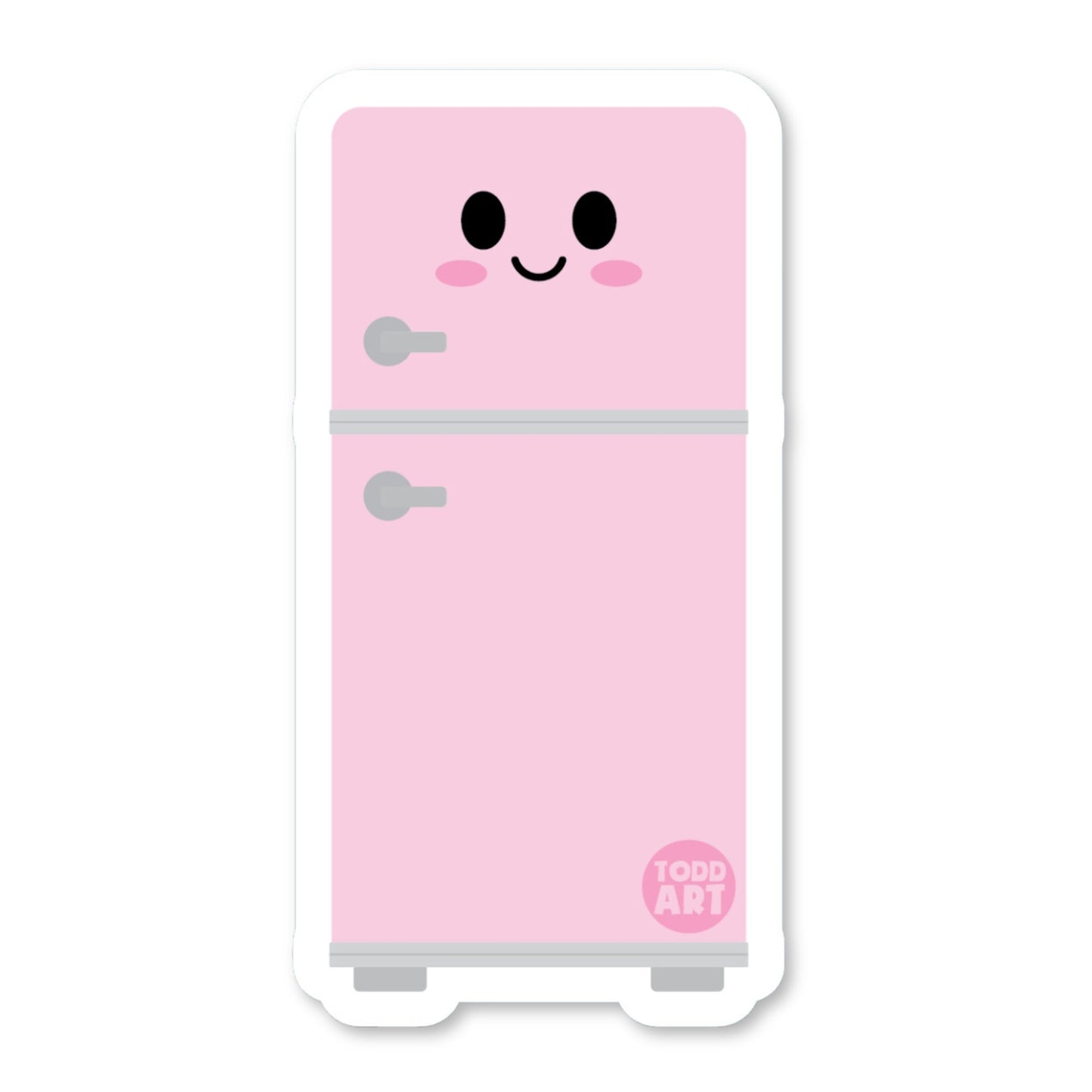 Refrigerator - 3" Art Sticker