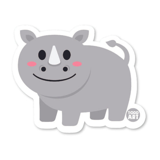 Rhino - 3" Art Sticker