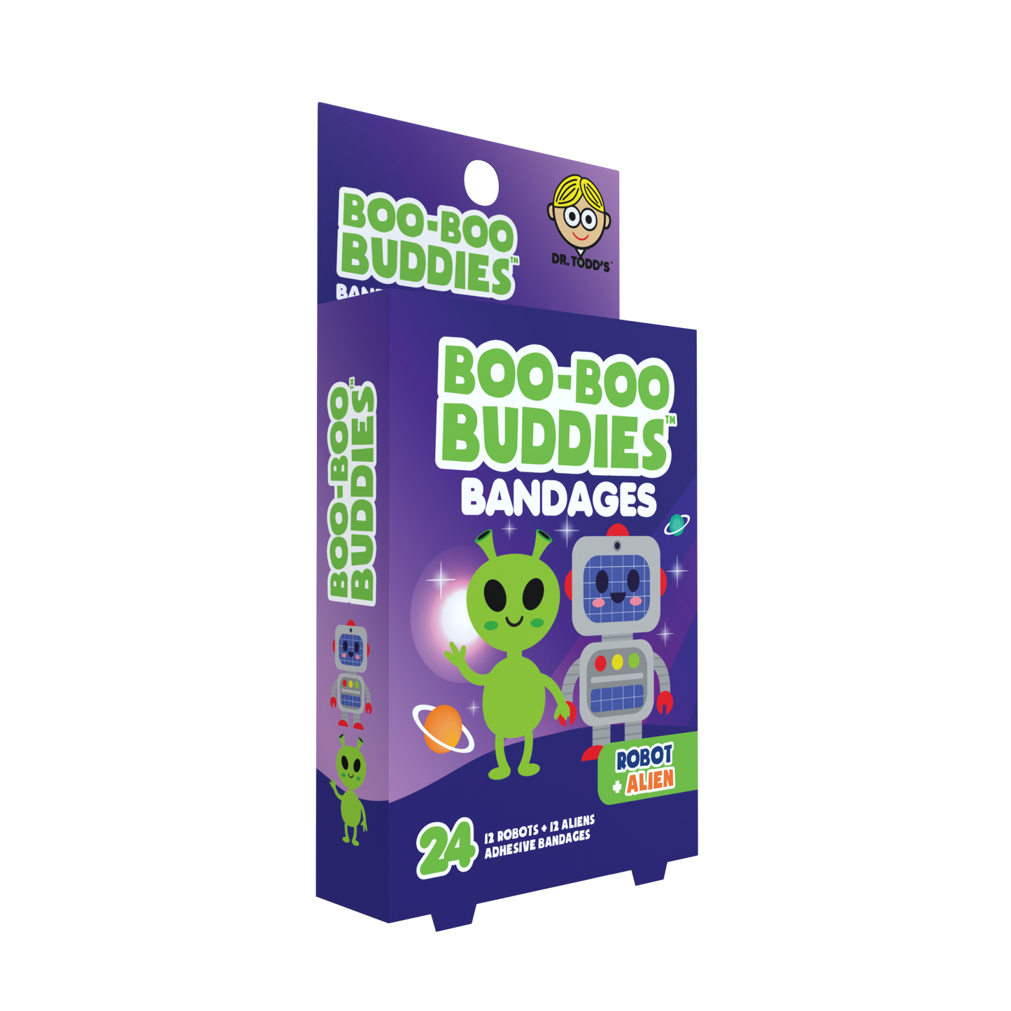 Kids Bandages – Robot + Alien (24 Count, Latex-Free)