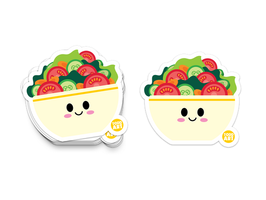 Salad Bowl - 3" Art Sticker